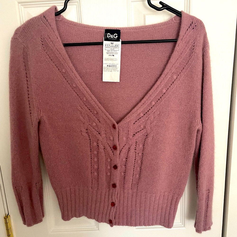 D&G cardigan with jewel buttons